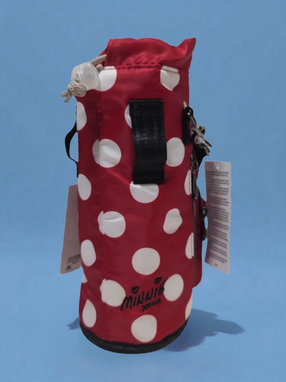 Disney Parks Minnie Mouse Lug Water Bottle Holder Bag